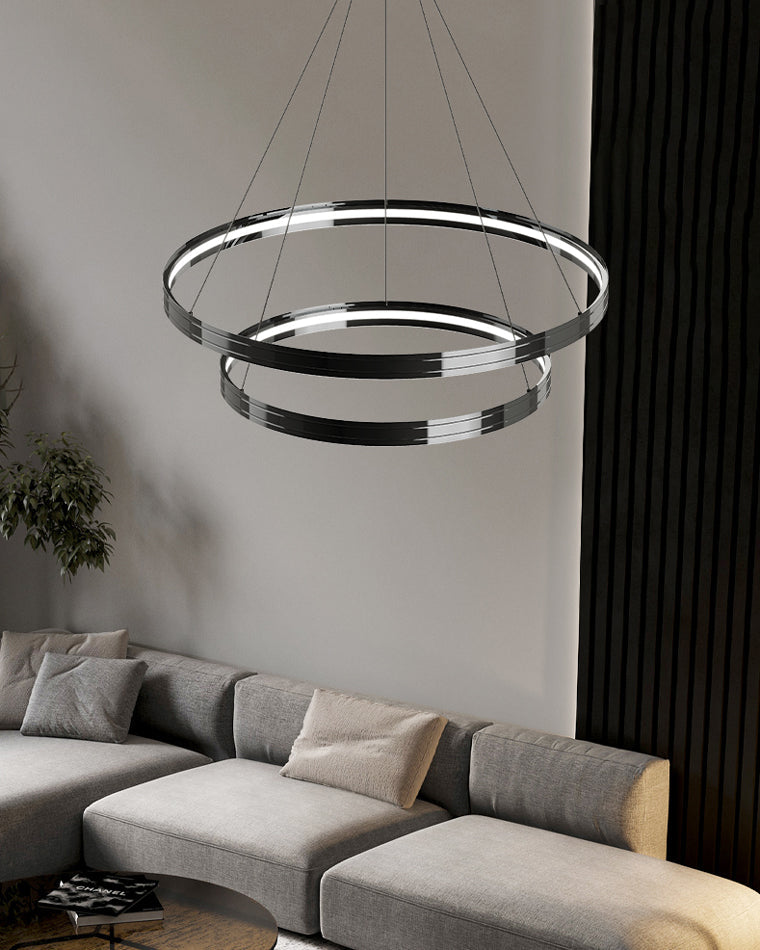 Diff Black Circular Led Chandelier-DF2297