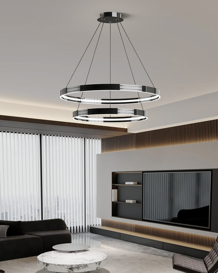 Diff Black Circular Led Chandelier-DF2297