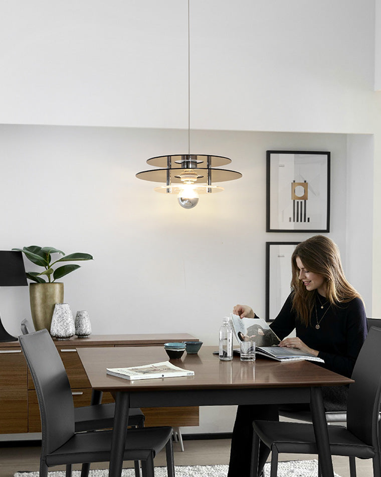 Diff Space Age Flying Saucer Pendant Light-DF2098