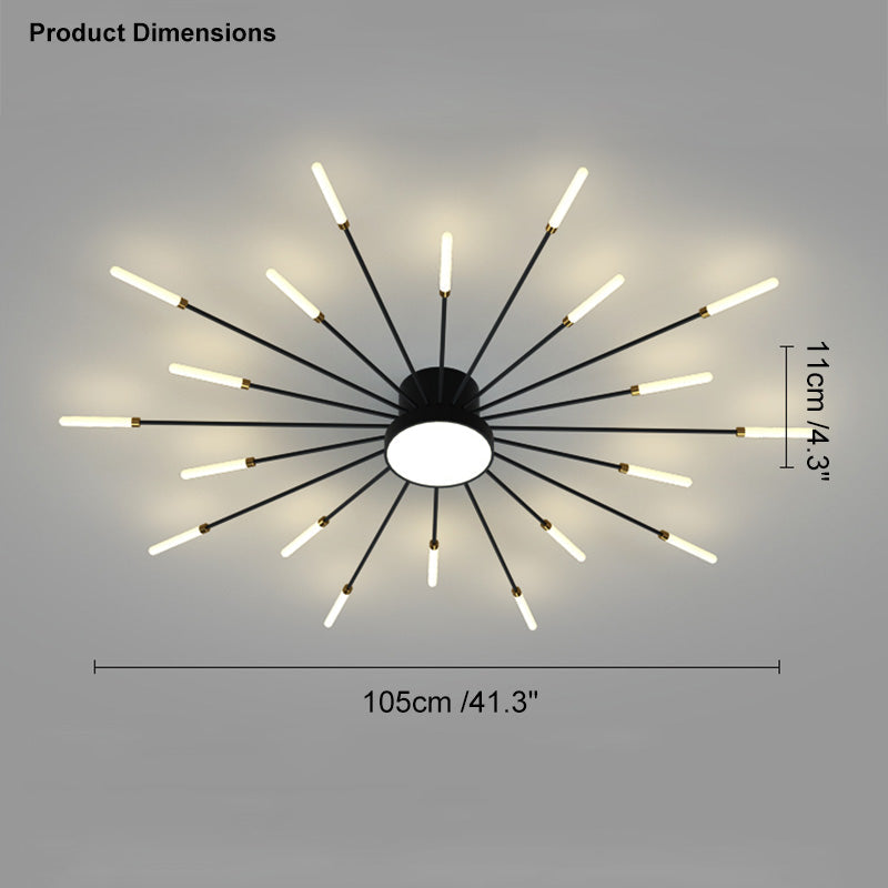 Diff Fireworks Swirl Ceiling Light-DF1001