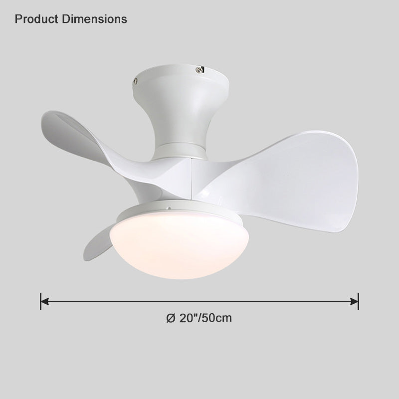 Diff 20" Small Propeller Ceiling Fan with Dimmable Light-DF5024