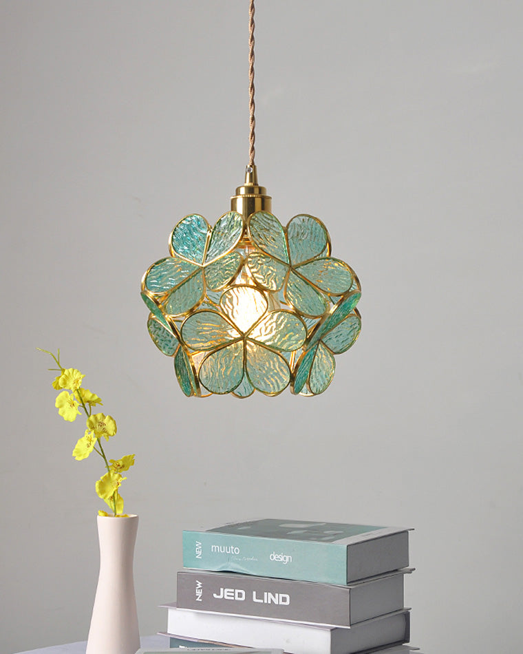 Diff Cherry Blossom Stained Glass Pendant Light-DF2100