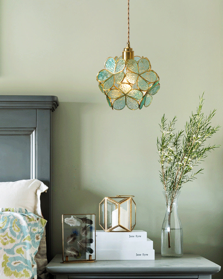 Diff Cherry Blossom Stained Glass Pendant Light-DF2100