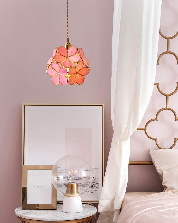 Diff Cherry Blossom Stained Glass Pendant Light-DF2100