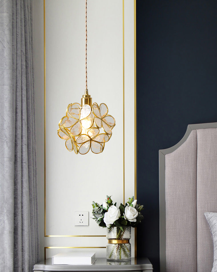 Diff Cherry Blossom Stained Glass Pendant Light-DF2100