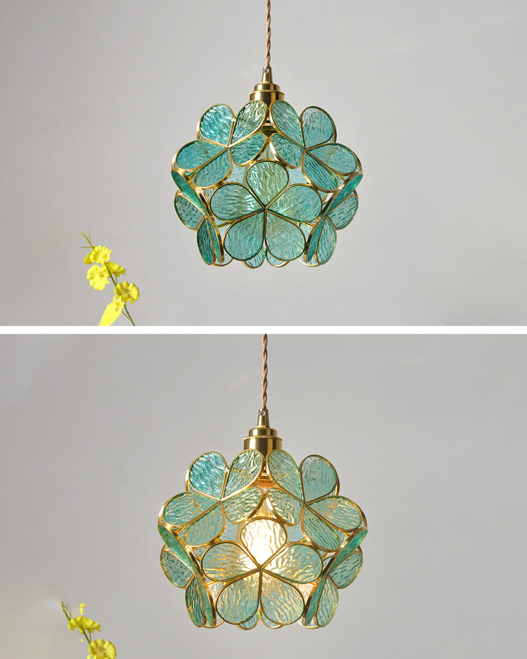 Diff Cherry Blossom Stained Glass Pendant Light-DF2100
