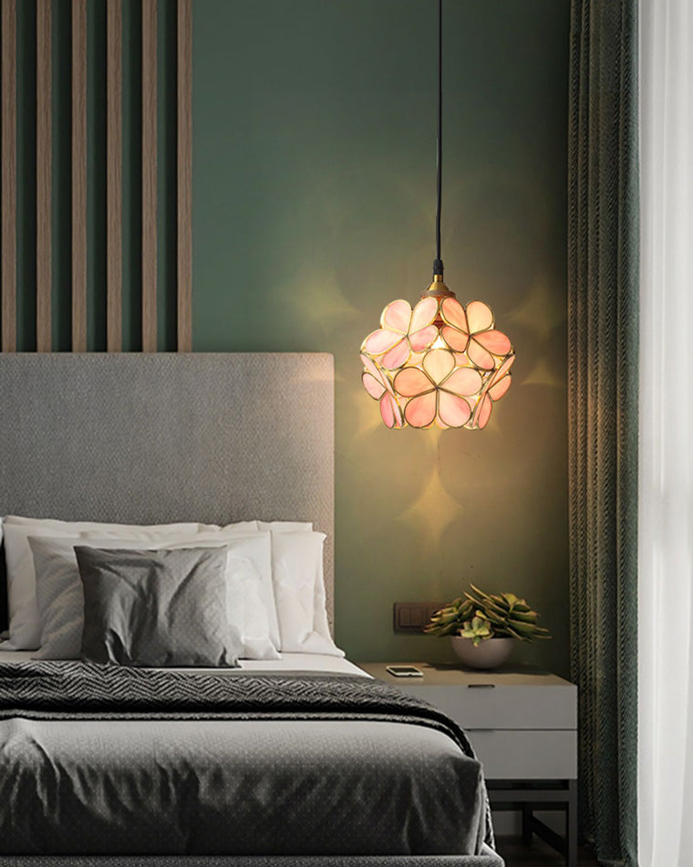Diff Cherry Blossom Stained Glass Pendant Light-DF2100