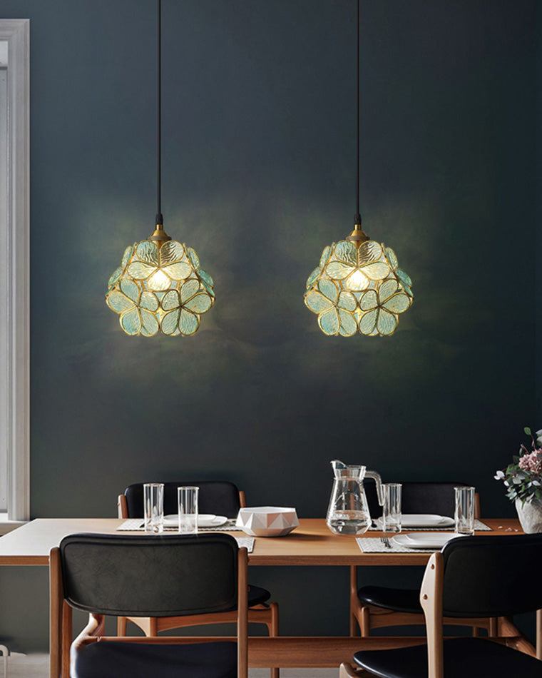 Diff Cherry Blossom Stained Glass Pendant Light-DF2100