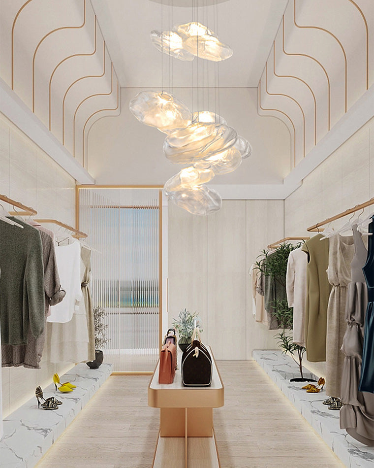 Diff Cloud Custom Blown Glass Pendant Chandelier-DF2101