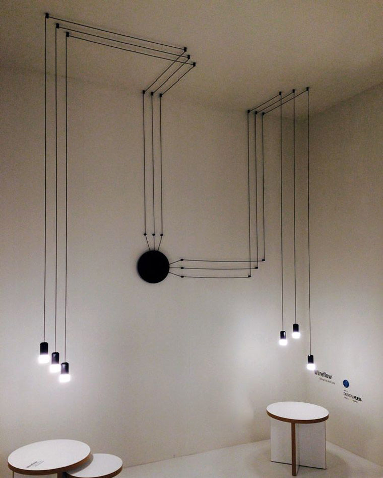 Diff Wire Off Center Chandelier-DF2107
