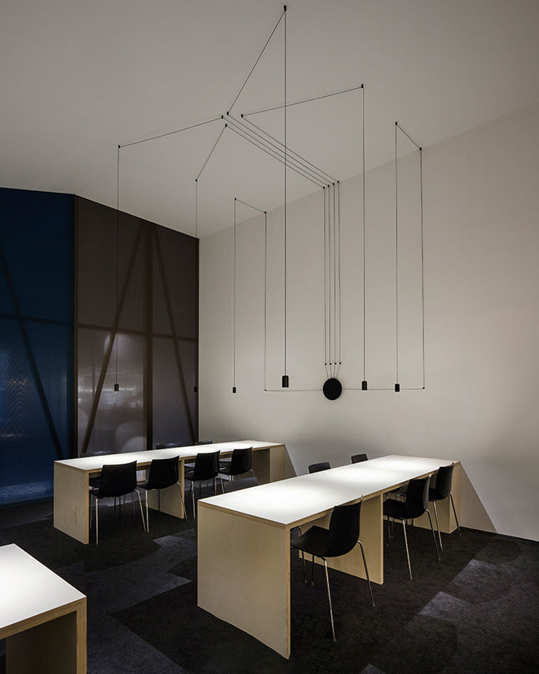 Diff Wire Off Center Chandelier-DF2107