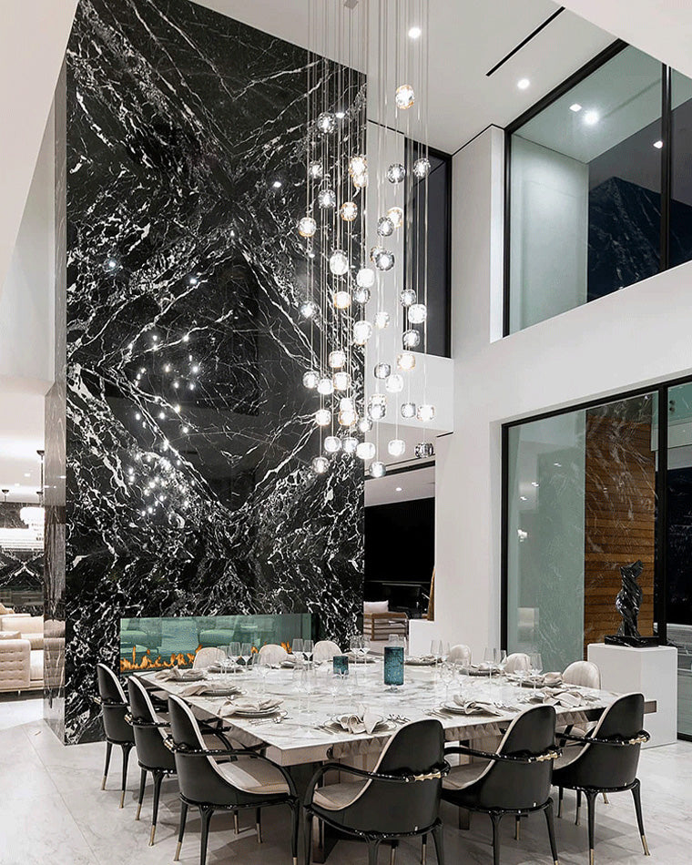 Diff Colored Glass Multi Pendant Chandelier-DF2111