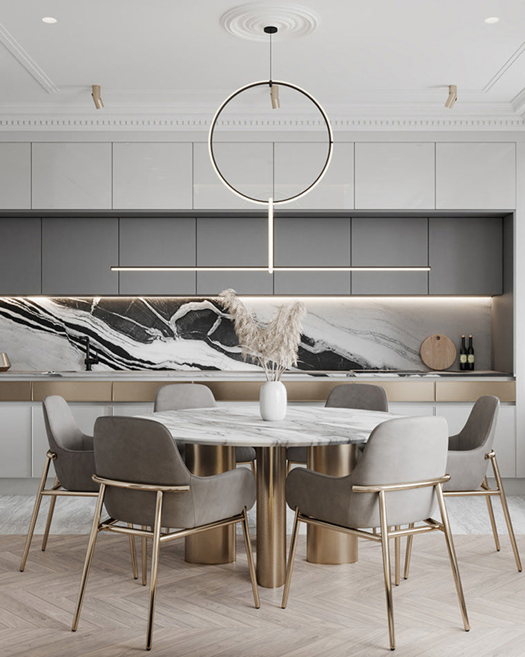 Diff Long Geometric Chandelier-DF2118