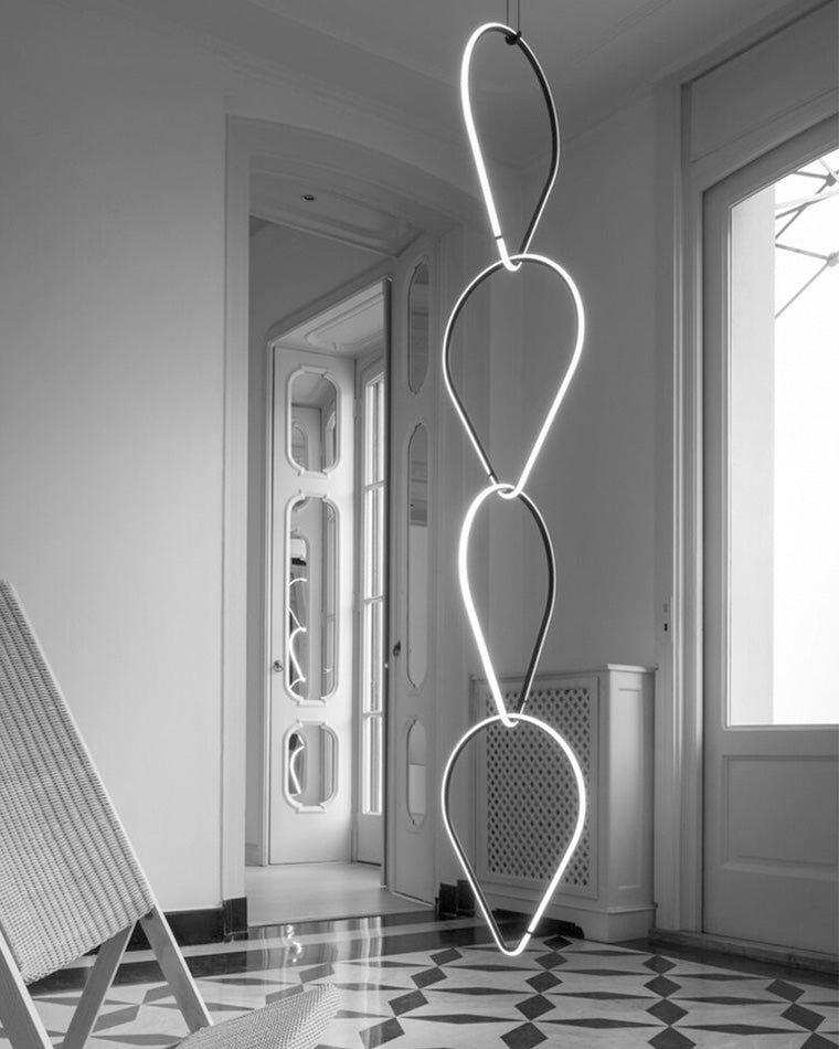 Diff Long Geometric Chandelier-DF2118