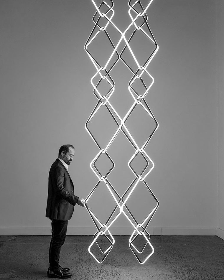 Diff Long Geometric Chandelier-DF2118