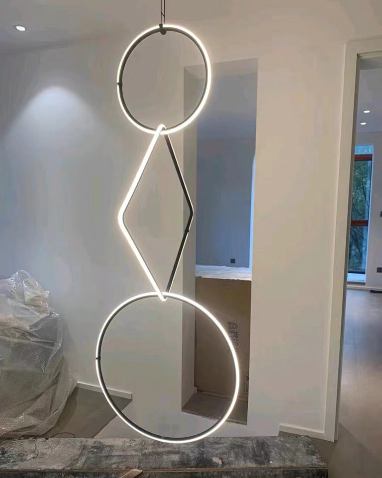 Diff Long Geometric Chandelier-DF2118