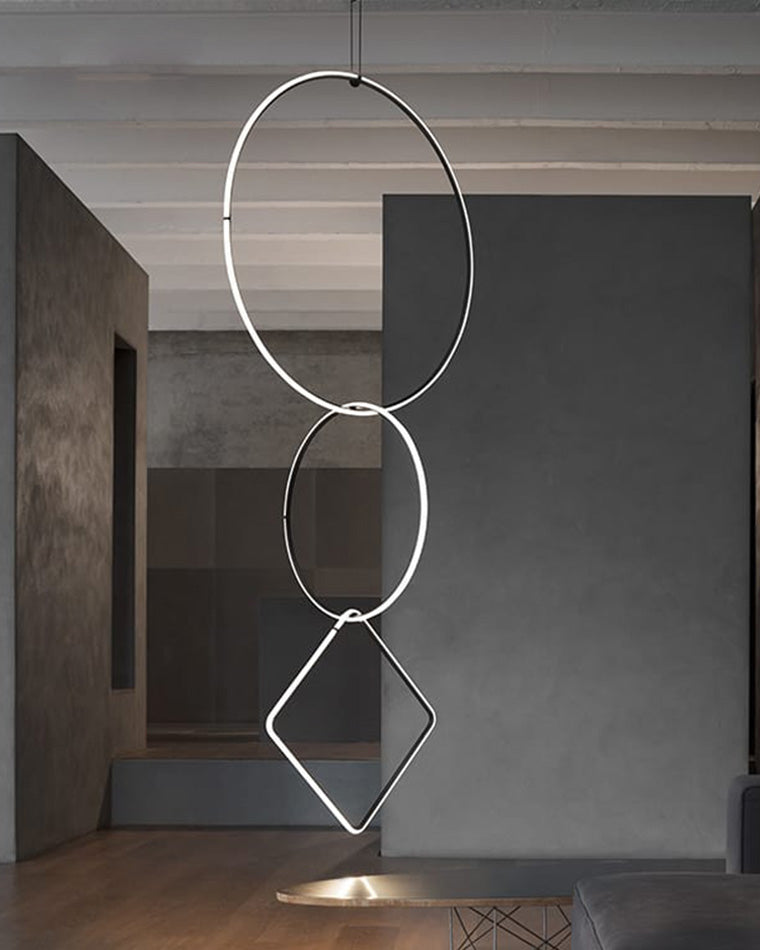 Diff Long Geometric Chandelier-DF2118