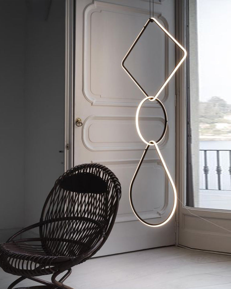 Diff Long Geometric Chandelier-DF2118