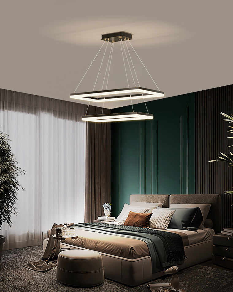 Diff Tiered Rectangular Chandelier-DF2120