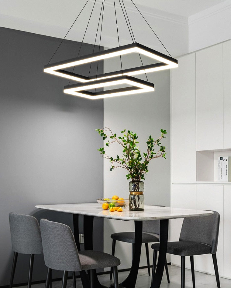 Diff Tiered Rectangular Chandelier-DF2120