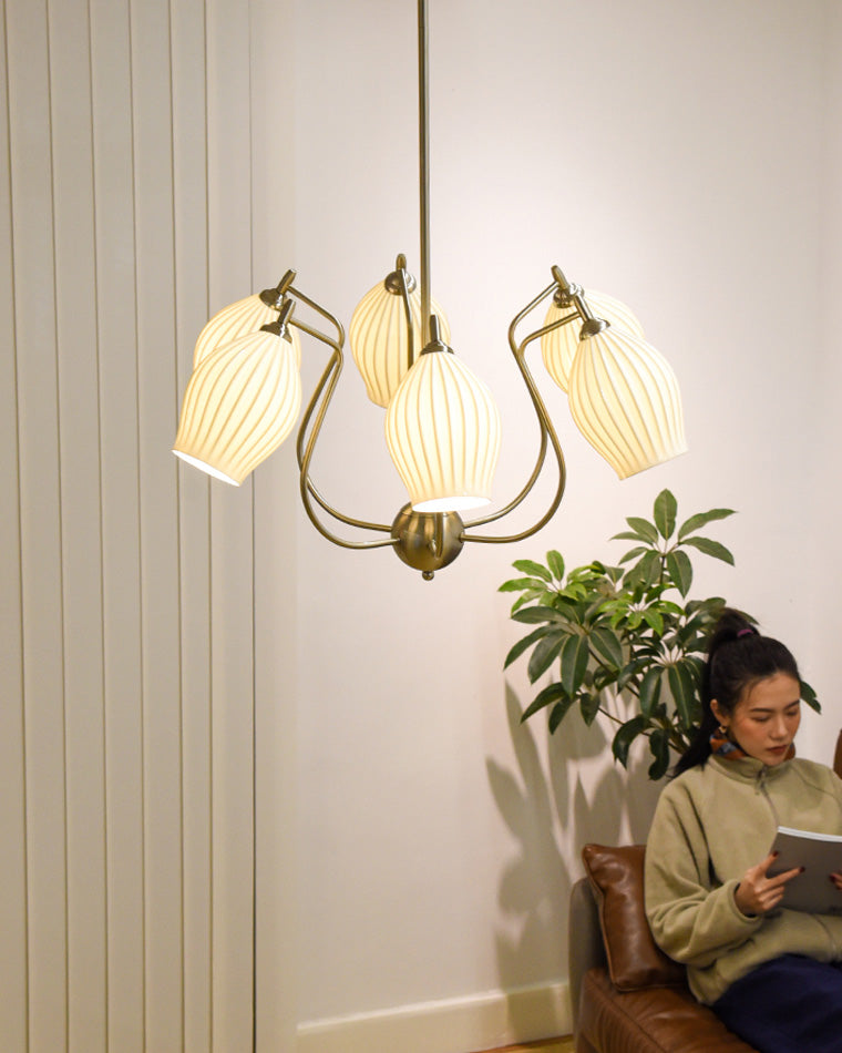 Diff Ceramic Flower Chandelier-DF2121