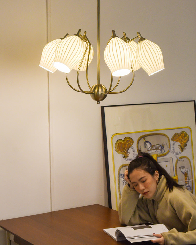 Diff Ceramic Flower Chandelier-DF2121