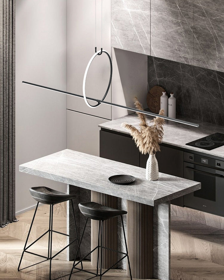 Diff Circle Linear Pendant Light-DF2122