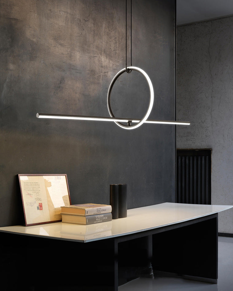 Diff Circle Linear Pendant Light-DF2122