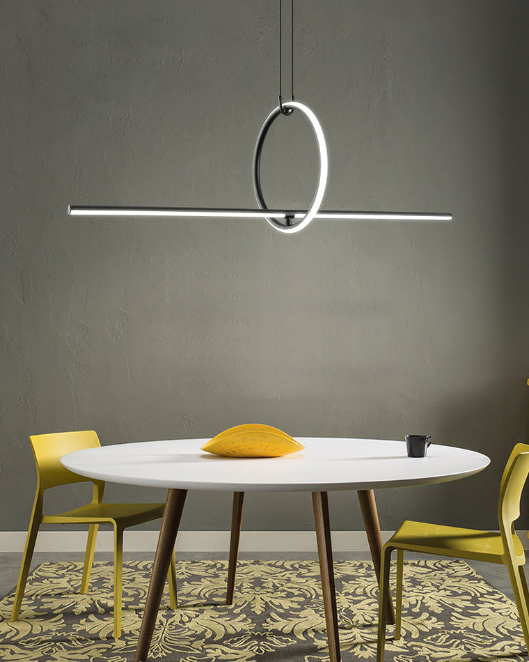 Diff Circle Linear Pendant Light-DF2122