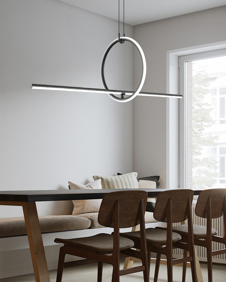 Diff Circle Linear Pendant Light-DF2122