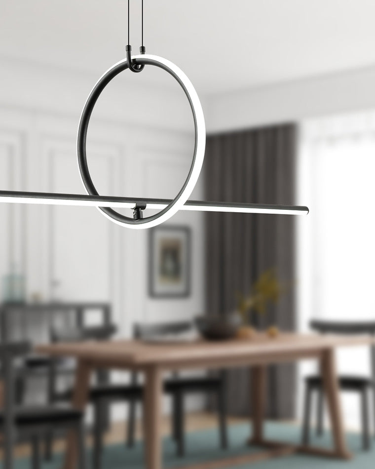 Diff Circle Linear Pendant Light-DF2122
