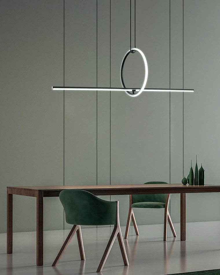 Diff Circle Linear Pendant Light-DF2122