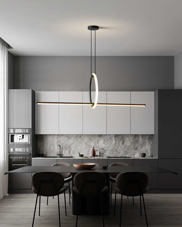 Diff Circle Linear Pendant Light-DF2122