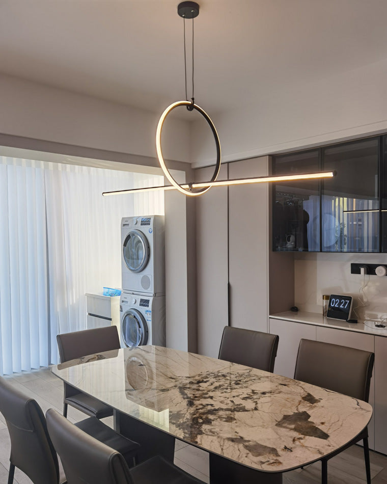Diff Circle Linear Pendant Light-DF2122