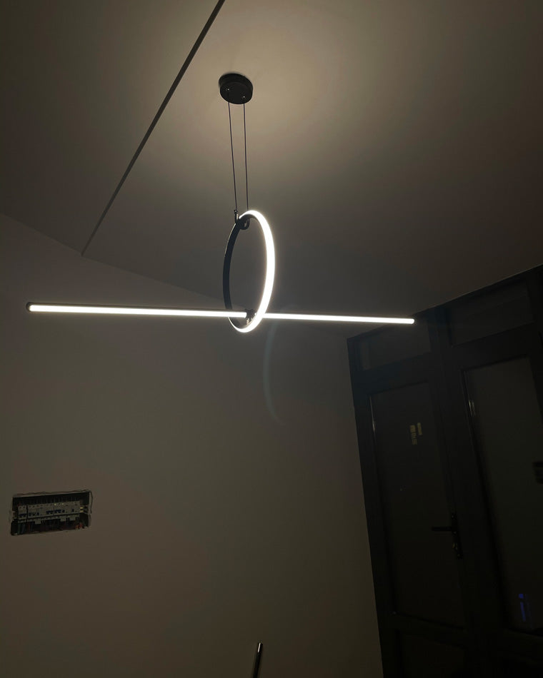 Diff Circle Linear Pendant Light-DF2122