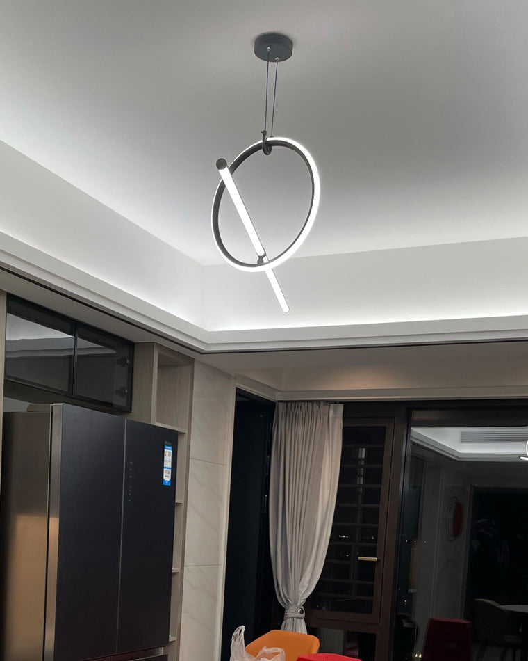 Diff Circle Linear Pendant Light-DF2122