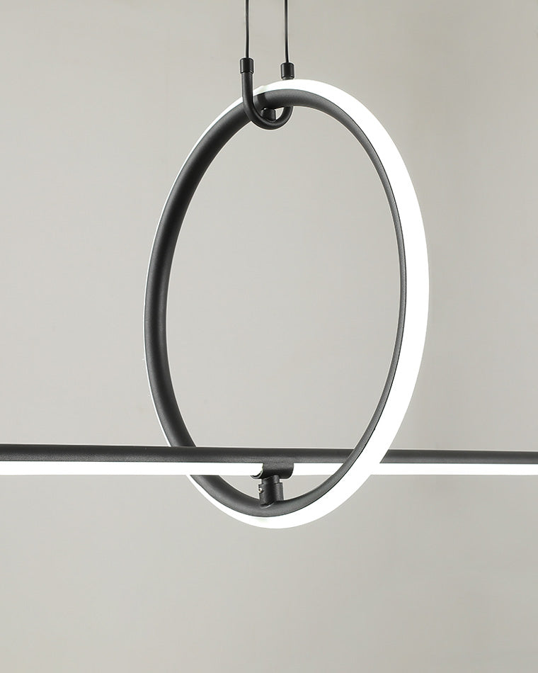 Diff Circle Linear Pendant Light-DF2122