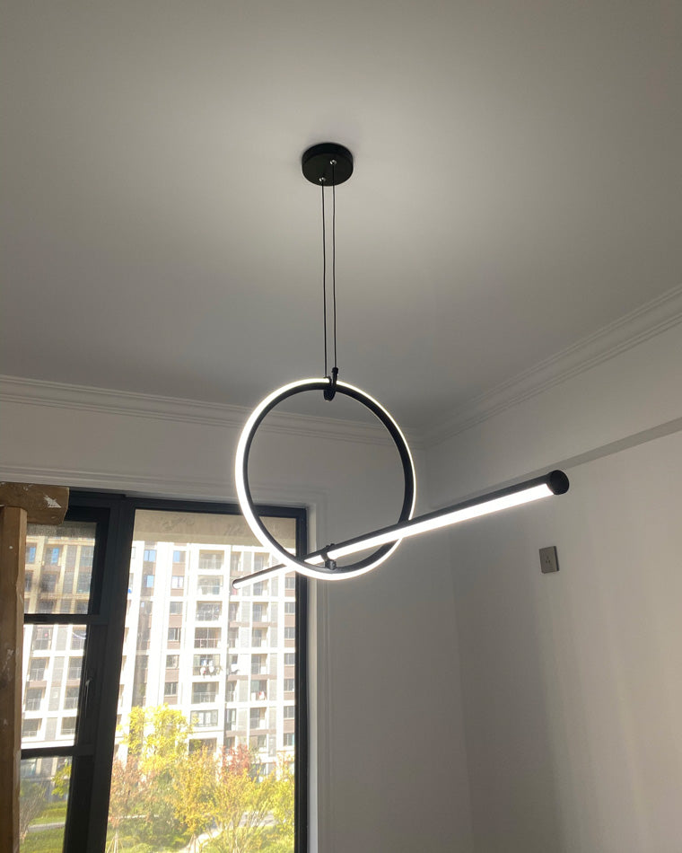 Diff Circle Linear Pendant Light-DF2122