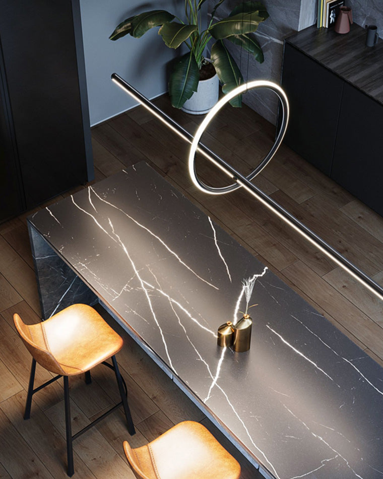 Diff Circle Linear Pendant Light-DF2122