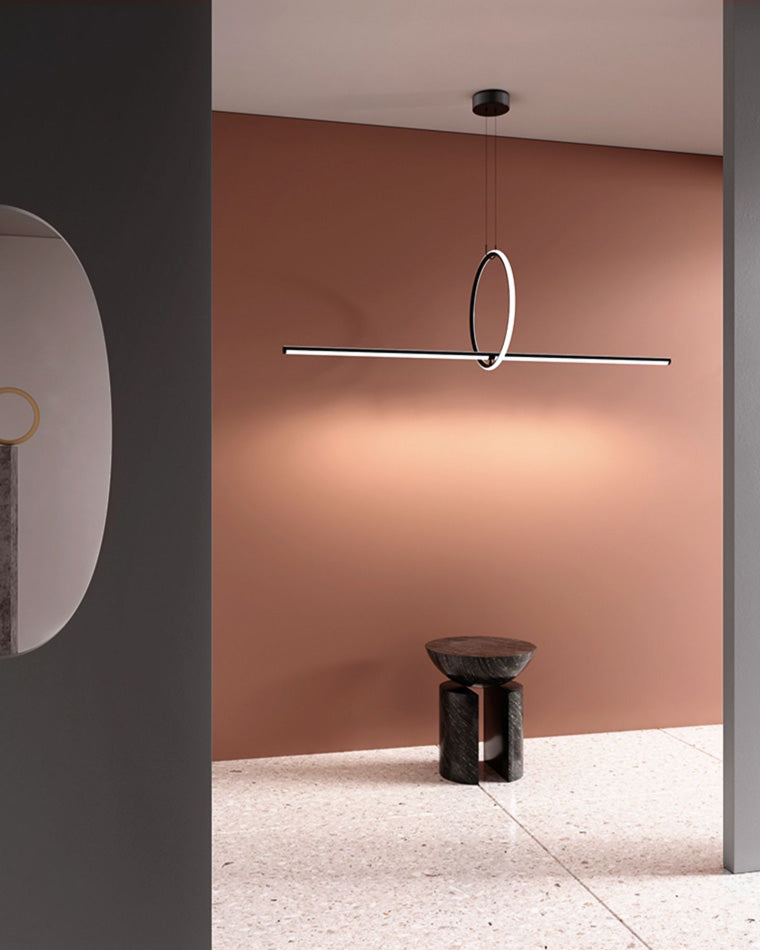 Diff Circle Linear Pendant Light-DF2122