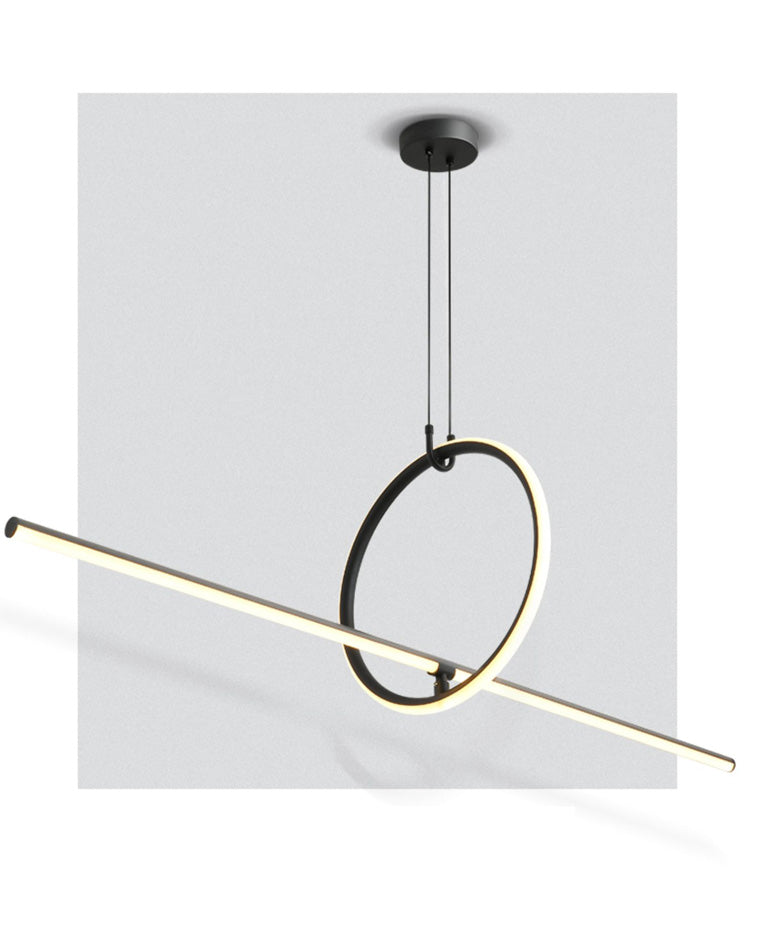 Diff Circle Linear Pendant Light-DF2122