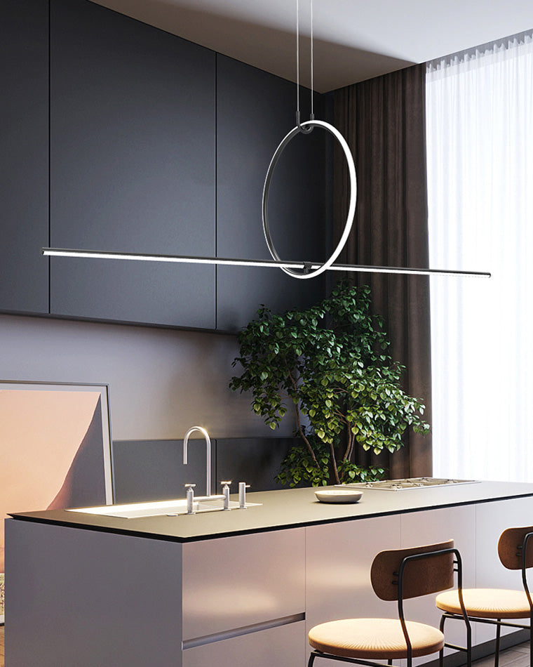 Diff Circle Linear Pendant Light-DF2122