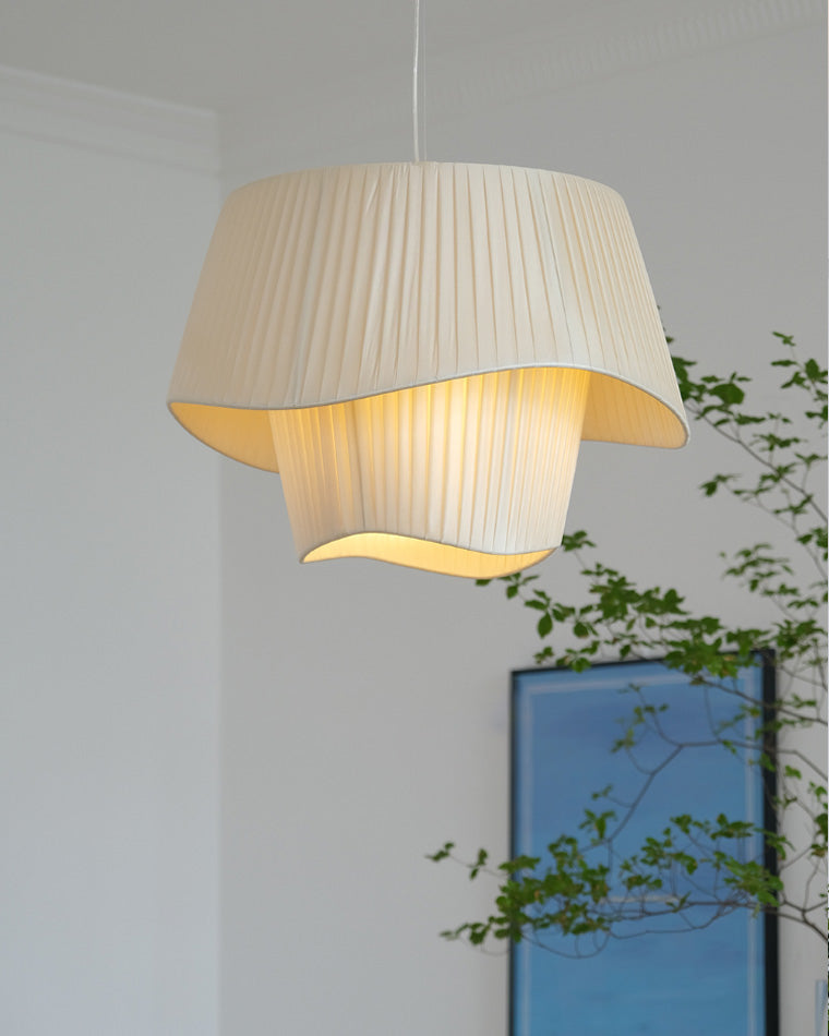 Diff Pleated Fabric Pendant Light-DF2130