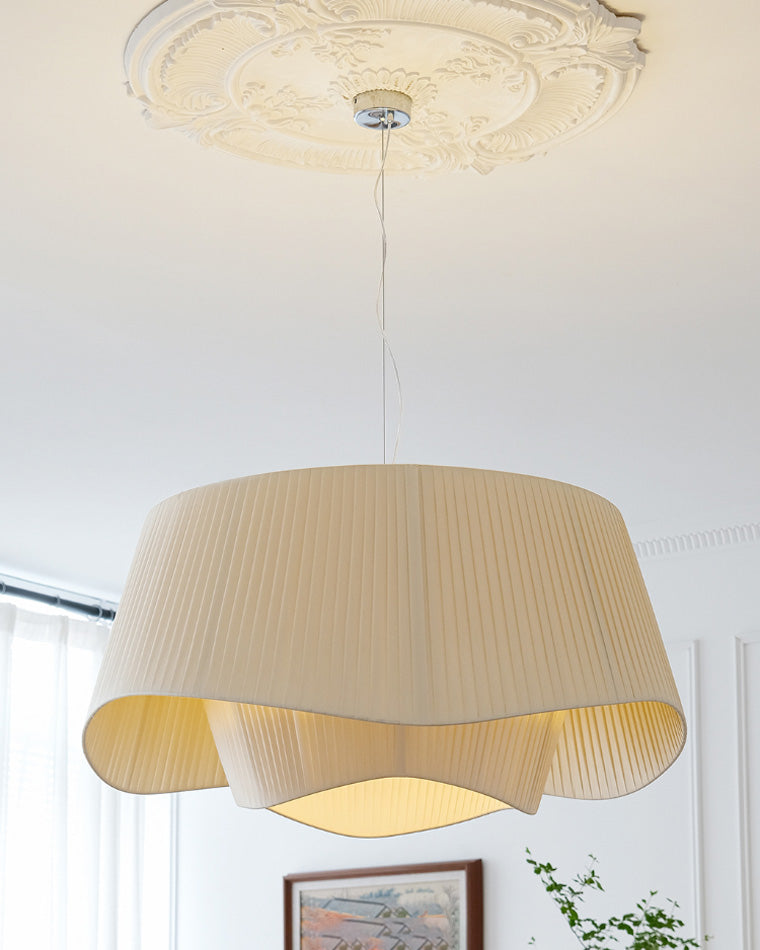 Diff Pleated Fabric Pendant Light-DF2130