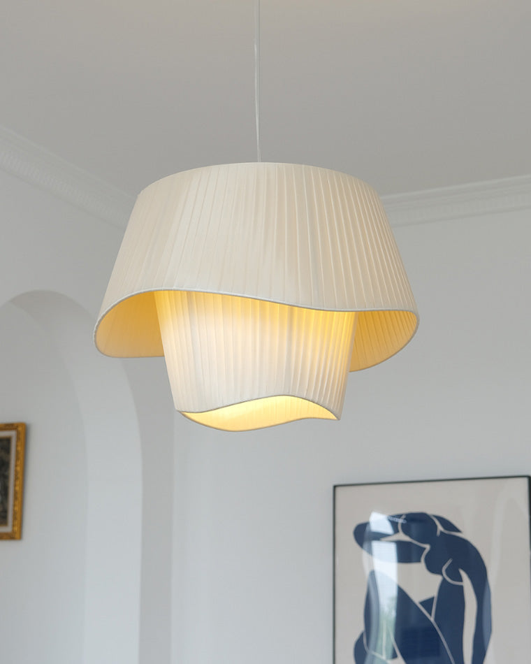 Diff Pleated Fabric Pendant Light-DF2130