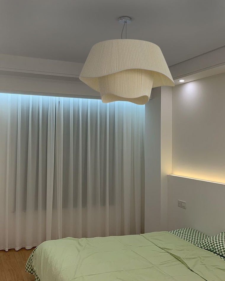 Diff Pleated Fabric Pendant Light-DF2130