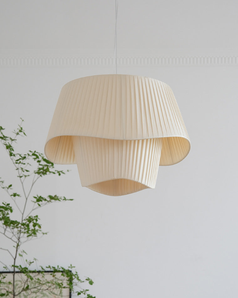 Diff Pleated Fabric Pendant Light-DF2130