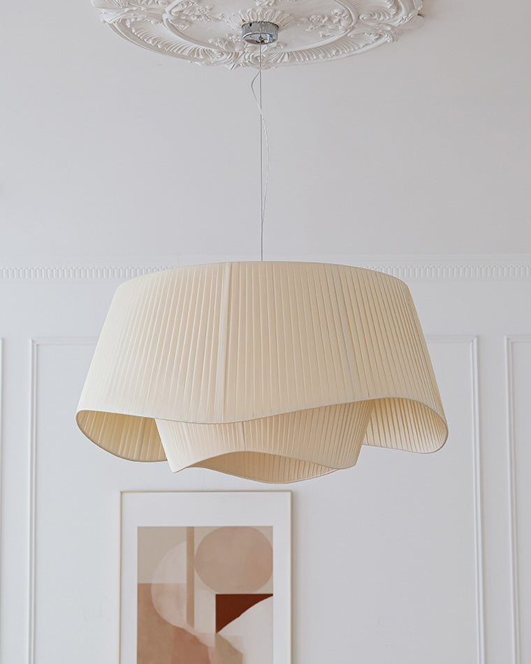 Diff Pleated Fabric Pendant Light-DF2130