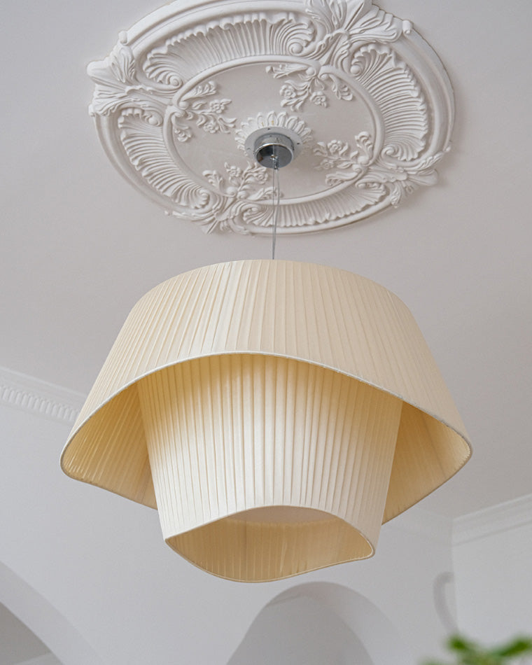 Diff Pleated Fabric Pendant Light-DF2130