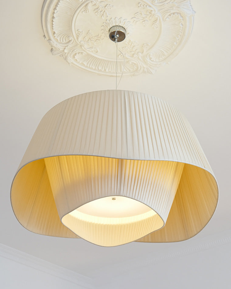 Diff Pleated Fabric Pendant Light-DF2130